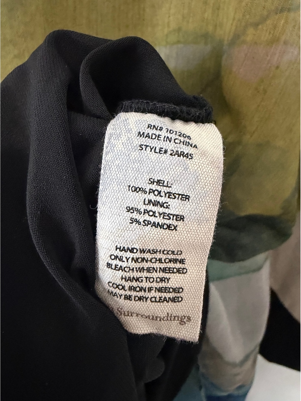 Soft Surroundings Cold Shoulder Round Neck Semi-Sheer Tunic Blouse Size L - Picture 8 of 9